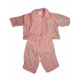 thumbnail image 3 of Little Giraffe Baby Newborn Girls 3 Piece Crushed Velour Pant Set, 3 of 5