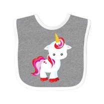 Inktastic Cute Unicorn, Little Unicorn, Magic Unicorn Girls Baby Bib