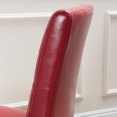 thumbnail image 3 of Falo Bonded Leather Red Dining Chair (Set of 2), 3 of 6