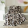 thumbnail image 2 of (2 pack) Mainstays Super Soft Plush Throw Blanket, 50" x 60", Leopard, 2 of 8