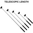 thumbnail image 3 of 2 pieces Back scratcher with rubberized handle (black and yellow), telescopic stainless steel back scratcher for head and back, extendable up to 68 cm, 3 of 4