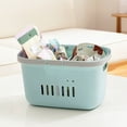 thumbnail image 6 of Blue Divided Bathtub Basket Organizer for Efficient Bath Time Storage, 6 of 7