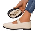 thumbnail image 5 of YHAJDS Fashion Shoes for Women Plus Size Solid Color Knit Mesh Breathable Slip On Casual Summer Flats, 5 of 8