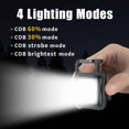thumbnail image 5 of 2x Mini LED Work Light Inspection Lamp Rechargeable 500 Lumens Magnetic Portable Work Light Small Keychain Waterproof Flashlights for Camping Repair Emergency Lighting [Energy Class A++], 5 of 5