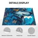 thumbnail image 3 of Fotbe Blue Iceberg Leaf Wolf Alfombrilla de Secado para Cocina con Estampado, 18x24 Pulgadas, 3 of 7
