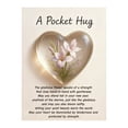 thumbnail image 2 of Acrylic 12-Month Flower Pocket Hug Decor, A Pocket Hug Sentimental Heart Gift, Acrylic 12 Month Flower Decoration, Pocket Hug Acrylic Heart Flower Decor Card, 2 of 5