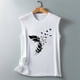 thumbnail image 5 of Moda mujer Casual sin mangas impreso señoras sudaderas Tops camisa chaleco fino Fridja  qr2116, 5 of 6