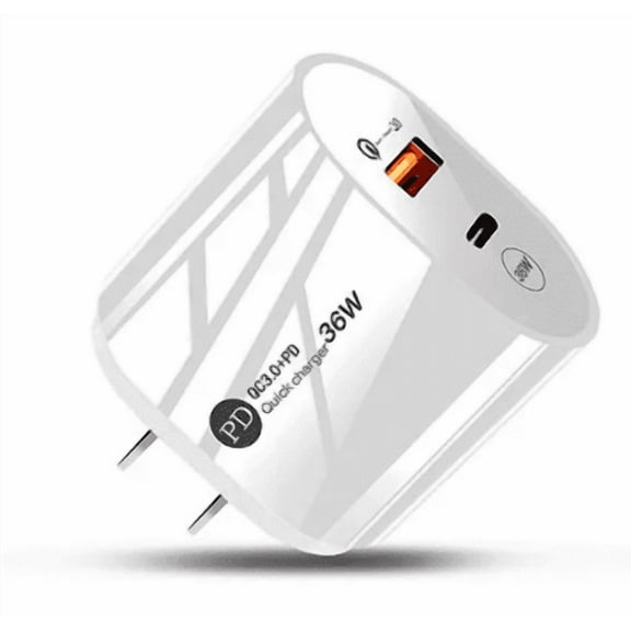 Quick Charge 3.0 PD 36W USB Ports Wall Adapter Type C Mobile Phone Fast Wall Charger Travel