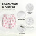 thumbnail image 5 of Disketp Cartoon Pig Print Women's Shorts Workout Shorts for Athletic Gym Running Shorts with Phone Pockets Large, 5 of 8