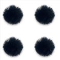thumbnail image 1 of 4 Uds MicróFono Parabrisas Cubierta Exterior Parabrisas Protector el Viento para MIC Transmisor InaláMbrico Negro, 1 of 4