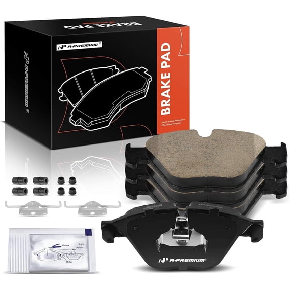 A-Premium Front Ceramic Disc Brake Pads Set Compatible with BMW 528i 2014-2016 535d 535d xDrive 535i 535i xDrive 640i 640i Gran Coupe 640i xDrive 640i xDrive Gran Coupe ActiveHybrid 5 4 Pcs