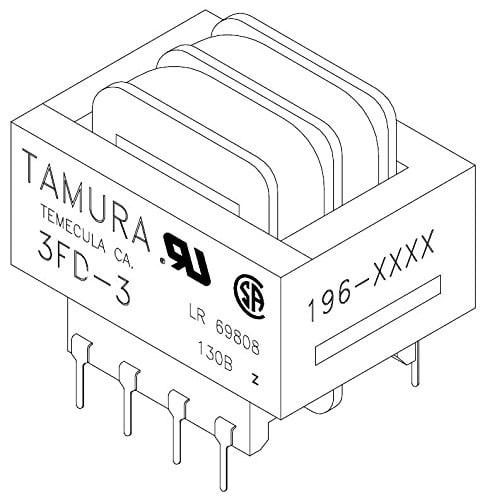 1 piece Power Transformers 12.6VAC CT 6.0VA Dual Primary