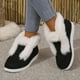 thumbnail image 4 of Zapatos de mujer acolchados de algodón para otoño e invierno, zapatos cálidos con forro polar grueso y acolchado de algodón, zapatos casuales cómodos de talla grande con acolchado de algodón, 4 of 5