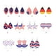 thumbnail image 3 of Sonducket Pendientes Candelabro Gota de agua Estrella Joyería exagerada Aro 4 de julio Día de la independencia americana Pendientes colgantes Regalo de Ropa, zapatos y accesorios Miscelánea tipo 6 Sonducket AP010096-06, 3 of 6