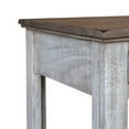 thumbnail image 3 of Kohl 26 Inch Side End Table Single Drawer Mango Wood Brown and White - Saltoro Sherpi, 3 of 5