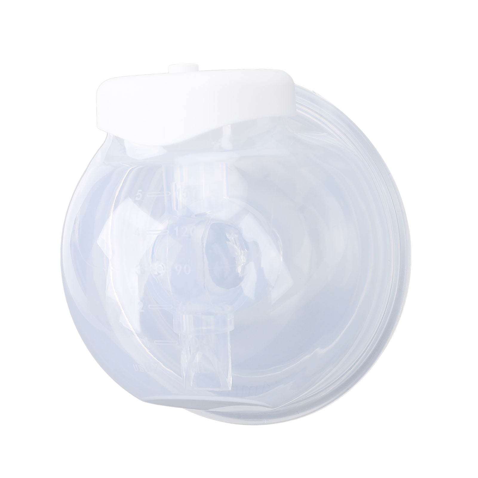 Portable Breast Milk Collector 150 ml Hands Free Breastmilk Collection Cup Leakproof Wearable Electric Breast Pump Accessory Cup for Breastfeeding Mothers, 4.33 in / 11 cm x 3.94 in / 10 cm