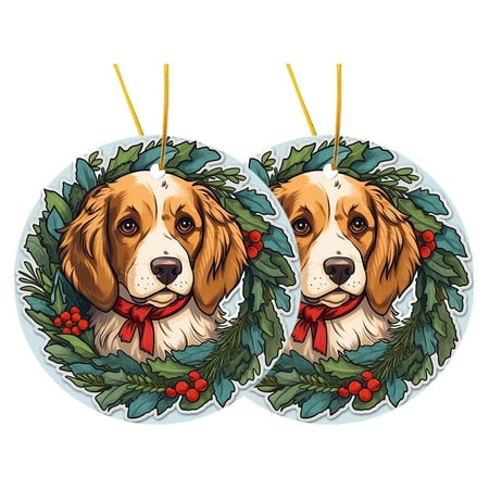 

Weerihhol Paper Chain Strips Christmas Garland Pet Christmas Pendant Cat Dog Car Decoration Tag Christmas Tree Pendant