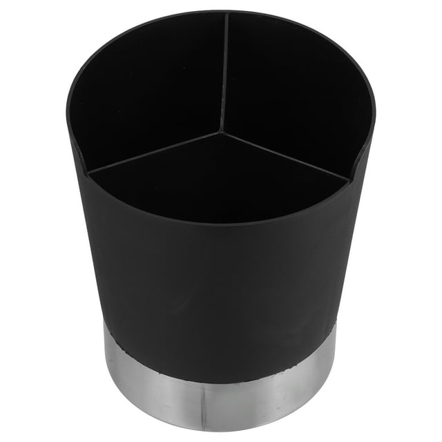BRIGHTFUFU Dispensador de pajita multifunción, soporte para utensilios, organizador de 3 compartimentos, cubo para palillos, soporte para cubiertos para encimera de cocina, accesorios para barra