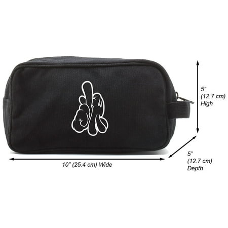 Mickey Mouse LA Hands Design Dual Two Compartment Travel Toiletry Dopp Kit (Best Disney Personal Shopper)
