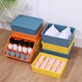 thumbnail image 3 of Underwear Drawer Organizer Plastic: Versatile Socks Storage Box Bra Organizer, 3 of 7