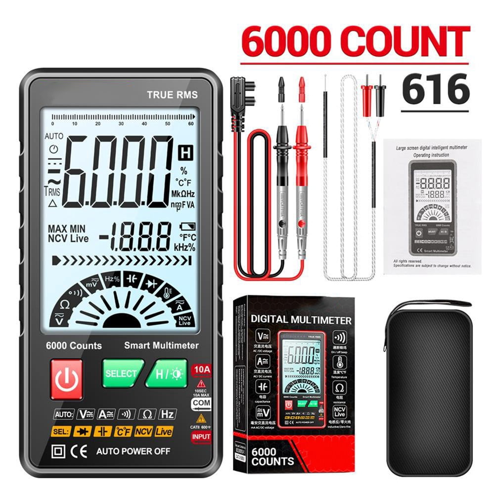 616 Intelligent Digital Display Multimeter Fully Automatic Multimeter 6000Counts