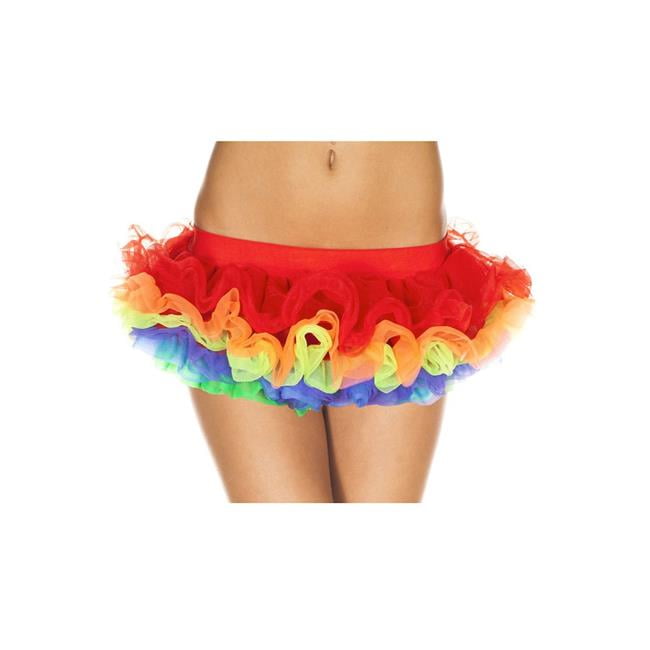 a rainbow skirt