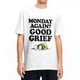 thumbnail image 2 of Camisetas para hombre y mujer, de Peanuts, Charlie Brown, Monday Good Grief, Snoopy, 100 % algodón, camisetas de manga corta con cuello redondo, idea de regalo, 2 of 5