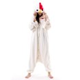 thumbnail image 1 of Pijama Beauty Shine unisex para adultos con forma de pollo blanco, 1 of 7