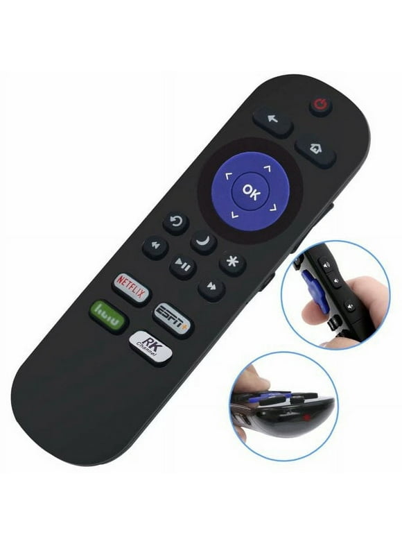 New Remote Control for JVC ROKU TV LT-65MAW595 LT-50MAW595 LT-49MAW598 REMOTE RC440 4K UHD Smart TV LT-65MAW595NETFLIX ESPN HULU RK Shortcut Genuine