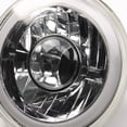 thumbnail image 3 of ModifyStreet 6000K H4-2 HID + Hi-Power White LED 3D-Halo Tube H6014/H6015/H6017/H6052/H6024 7" Round Semi-Sealed Beam Projector Headlights Conversion Kit - Chrome Crystal, 3 of 7