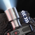thumbnail image 4 of Súper brillante linterna zoom impermeable LED recargable potente faro, 4 of 8