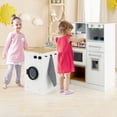 thumbnail image 4 of Gymax Kids 2-Piece Kitchen Play Set Pretend Chef Toy Set w/ Range Hood & Stove Burner, 4 of 9