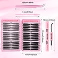 thumbnail image 5 of Kit de extensión de pestañas 540 Pestañas Individuales,,Mezcla 30D 40D 50D 60D 80D 100D Maquillaje para Mujeres, 5 of 5