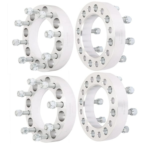 OCPTY Entretoises de Roue 8x6.5 Adaptateurs 1.5 Pouces Entretoises Forgées Réelles avec Filetage 14x1.5 126.15mm Alésage de Moyeu Compatible 2006 pour Avalanche 2500 4 Pcs