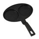 thumbnail image 5 of Sartén antiadherente Sartén para huevos Olla para bistec Freidora de aceite Olla para cocinar Papas fritas 2 agujeros, 5 of 9