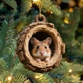 thumbnail image 5 of Dongrere Animals Christmas ornaments Hanging Acrylic Ornament with Loop - Ideal Holiday Gift for Home & Car Decorations, 5 of 9