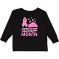 thumbnail image 3 of Inktastic Breast Cancer Awareness Month- October Boys or Girls Long Sleeve Toddler T-Shirt, 3 of 5