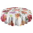 thumbnail image 5 of Round Tablecloth 60x60 Inch Spring Summer flower Table Cover Round for Party Picnic Dinner, 5 of 5