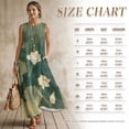 thumbnail image 7 of Xoenoiee Lotus Flower Leaves Print Summer Dresses for Women 2026 Sleeveless Cotton Linen Maxi Dress Casual Crewneck Sundress with Pockets, Boho Beach Vacation Outfits Resort Wear, 3XL, 7 of 7