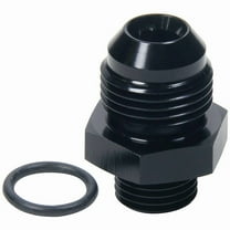 Allstar Performance ALL49841 Adapter Fitting - Straight -8AN Male to -6AN Male O-Ring - Aluminum - Blk Anodized - Each