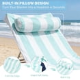 thumbnail image 2 of Tirrinia Lounge Chair Towel Cover with Fitted Top Pocket, DIY Pillow Design (Stuff with Clothes or Towels), Beach Chair Cover for Pool Lounge Chairs, Chaise Lounge Towel Cover, Soft & Quick Dry, 2 of 7
