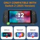 thumbnail image 2 of Funda protectora 2 en 1 para Nintendo Switch 2, cubierta frontal para PC y agarre trasero de TPU, carcasa amortiguadora con protección de 360°, 2 of 8