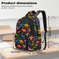 thumbnail image 3 of Kuiaobaty Dinosaur Bone Print Backpack Set with Pencil Case for Boys Large Capacity Bookbag and Lunch Bag with Water Bottle Holder Multi Pockets Backpack with Lunch Box for School, 3 of 7