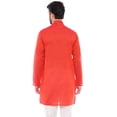 thumbnail image 4 of In-Sattva Men's Indian Classic Pure Cotton Kurta Tunic with Stylized Placket, 4 of 5
