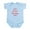 Sky Blue, variant on CafePress - Salsa Infant Bodysuit - Baby Light Bodysuit, Size Newborn - 24 Months