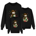 thumbnail image 4 of KHONTS Matching Merry Christmas Sweatshirts for Family Holiday Xmas Long Sleeve Pullover Tops Men Black, 4 of 6
