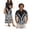 Black Polynesian Tribal, variant on Hawaiian Matching Clothes for Couples Breathable Short Sleeve Button Down Polynesian Tribal Floral 4-Way Stretch Men Shirts Lightweight for Romantic Date Washable