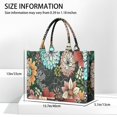 thumbnail image 3 of Large Capacity Tote Bag,Pioneer Flower Floral Print Pattern Handbag Fashion Luxury Tote Bag,15.7"x13"x 5.1" Inches,Laptop Compatible, 3 of 6