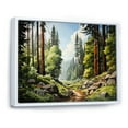 thumbnail image 2 of Designart "Majesty Redwood Forest Tree II" Tree Redwood Floater Framed Canvas Print, 2 of 7