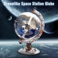 thumbnail image 2 of Space Station Globe Building Set for Adults,Rotatable Globe Display Model with Dual Illumination Modes, Perfect for Office and Home Decor，Toys Gifts for Kids 8-14 Boys Girls（657PCS）, 2 of 5